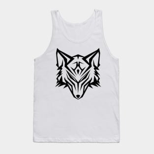 Wolf Head- Lines Tank Top